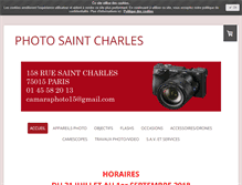 Tablet Screenshot of photosaintcharles.com